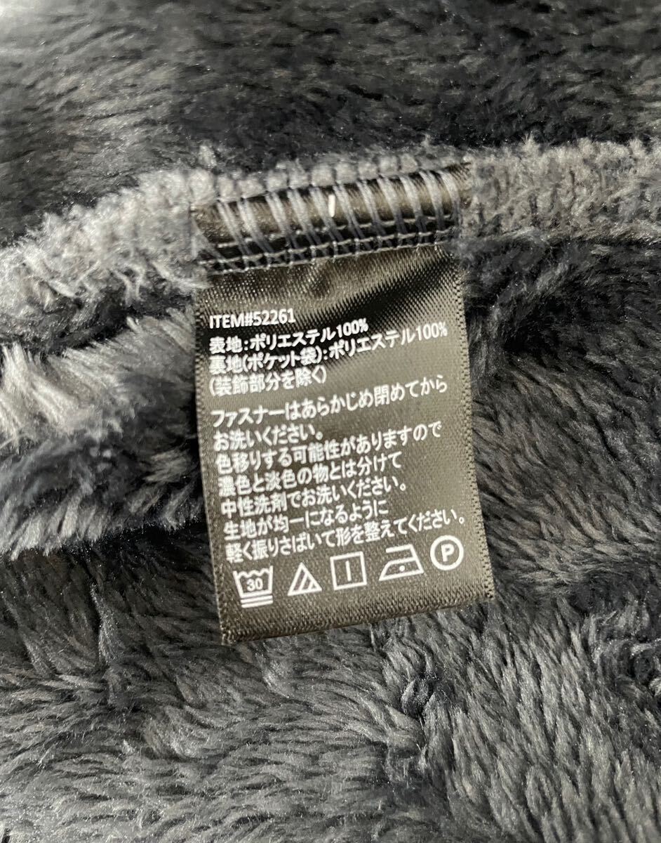 新品■32°HEAT レディース もこもこ フルジップ パーカー S エボニー 光沢のある 黒 防寒 ._画像5