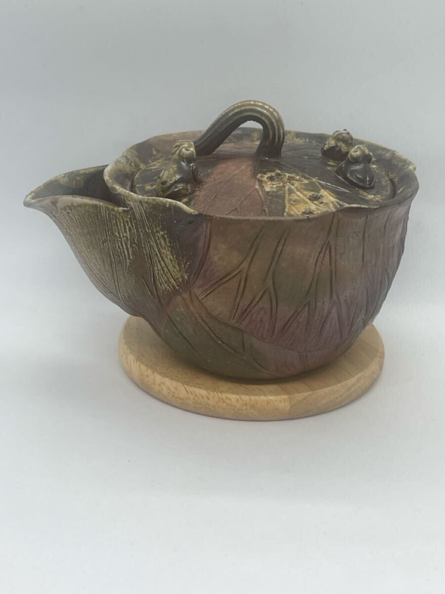 備前焼宝瓶小西陶古木箱付き(新品)_画像2