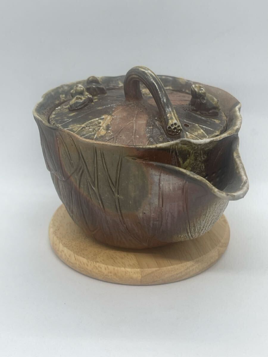 備前焼宝瓶小西陶古木箱付き(新品)_画像5