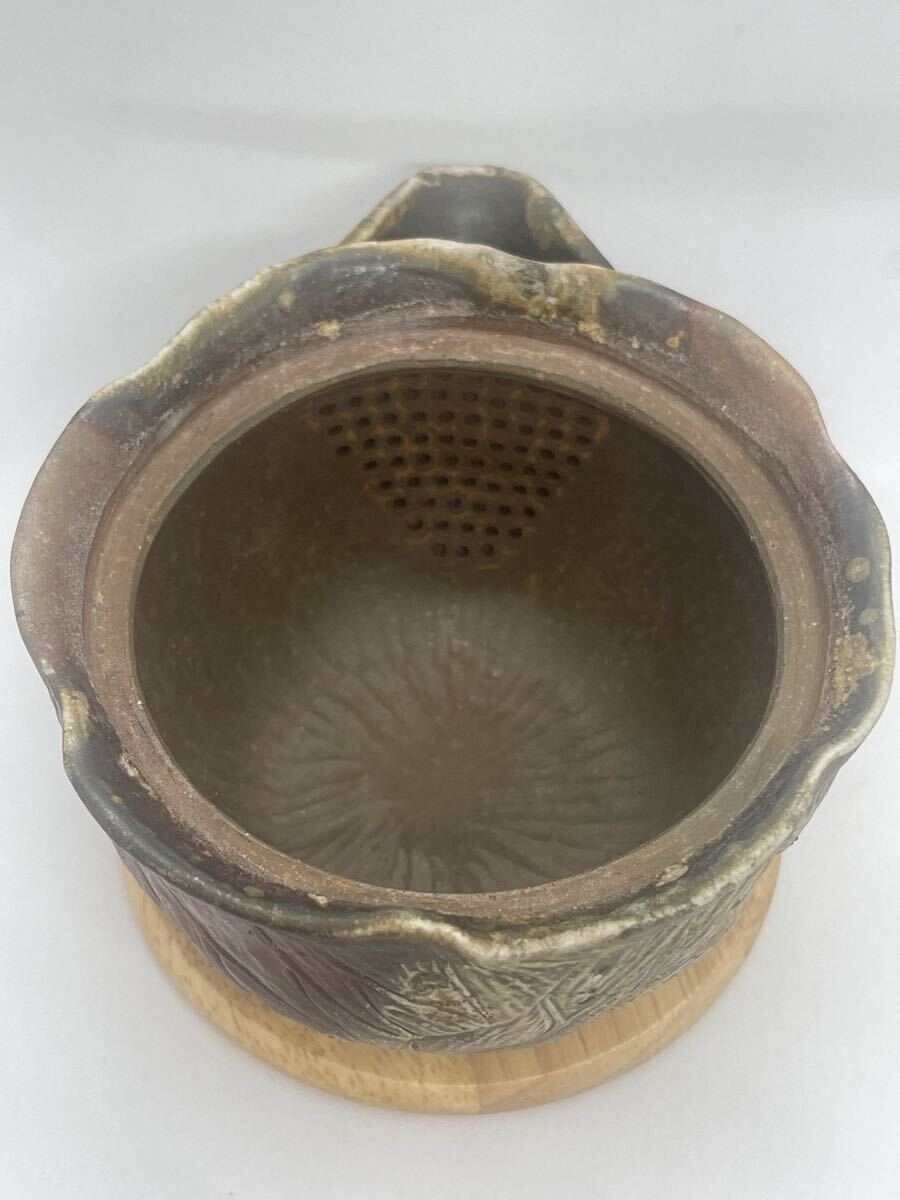 備前焼宝瓶小西陶古木箱付き(新品)_画像7