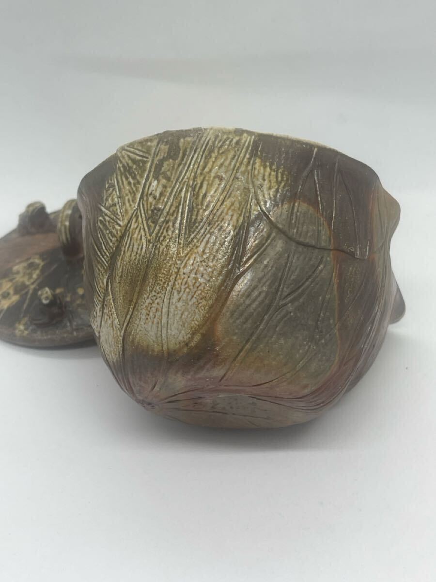 備前焼宝瓶小西陶古木箱付き(新品)_画像8