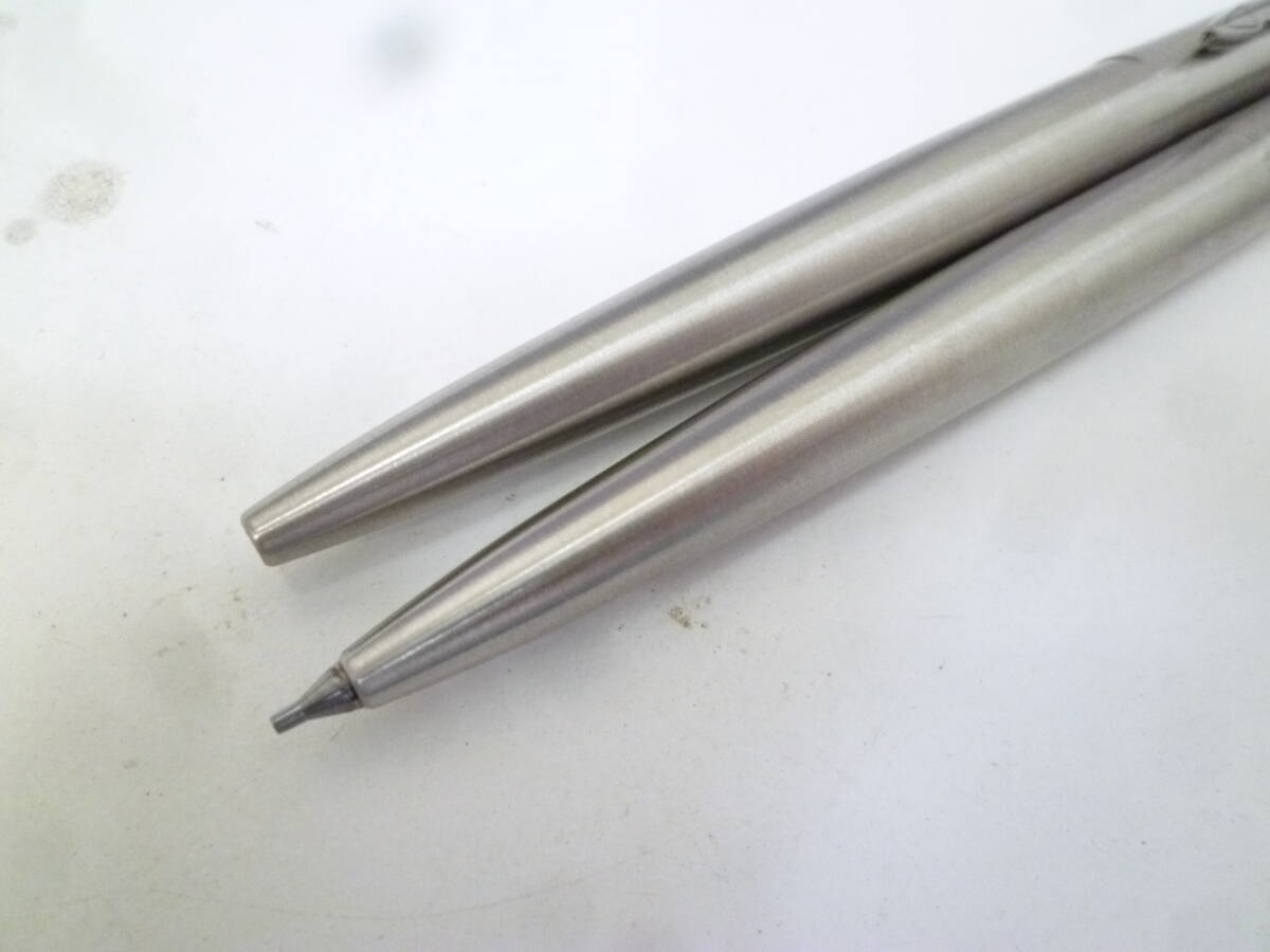 #41795 【中古品】 PARKER パーカー ボールペン シャープペンシル ケース付 2点セット 筆記○ インク残量不明 現状品 ブランド筆記用具_画像5