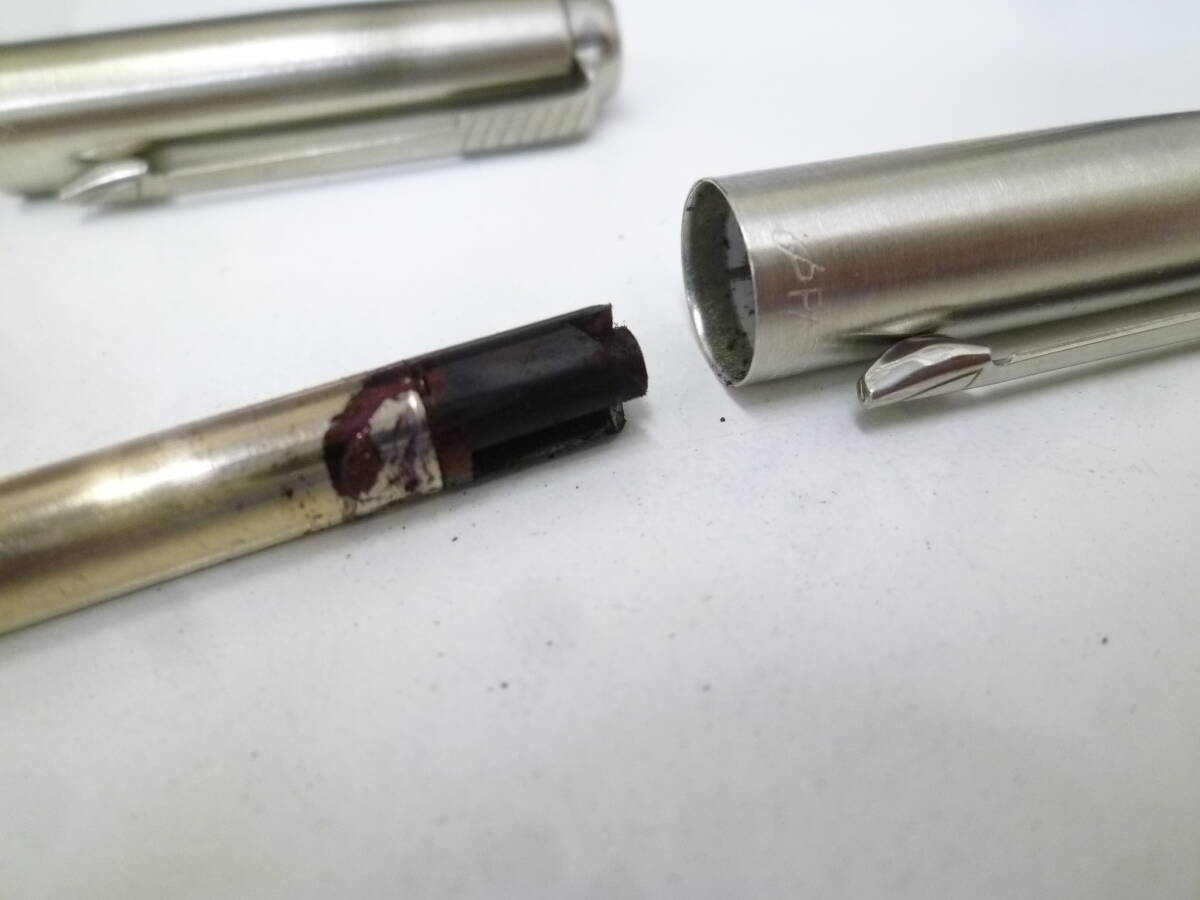 #41795 【中古品】 PARKER パーカー ボールペン シャープペンシル ケース付 2点セット 筆記○ インク残量不明 現状品 ブランド筆記用具_画像9