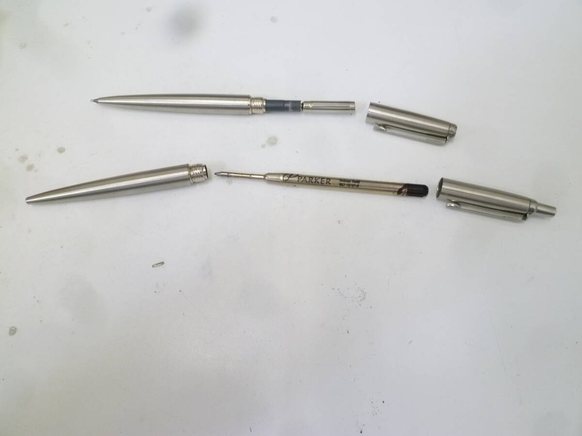 #41795 【中古品】 PARKER パーカー ボールペン シャープペンシル ケース付 2点セット 筆記○ インク残量不明 現状品 ブランド筆記用具_画像8