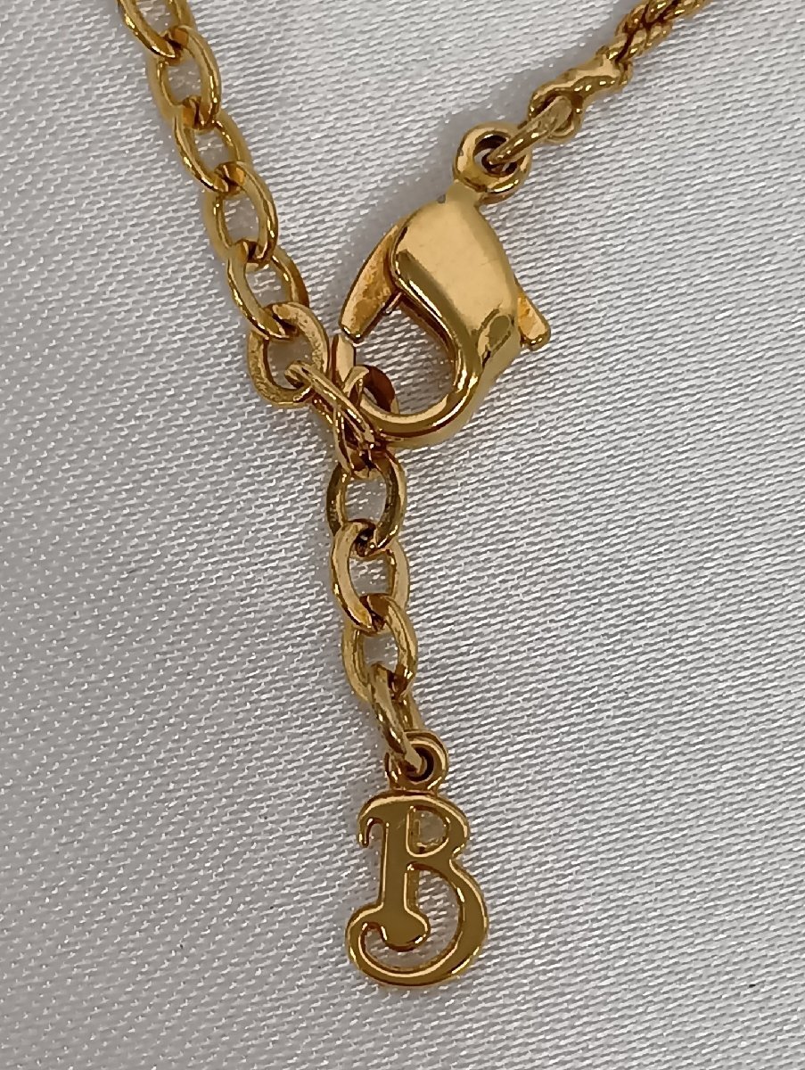 BURBERRY バーバリー ヴィンテージ ラインストーン ホースロゴ ネックレス_画像8