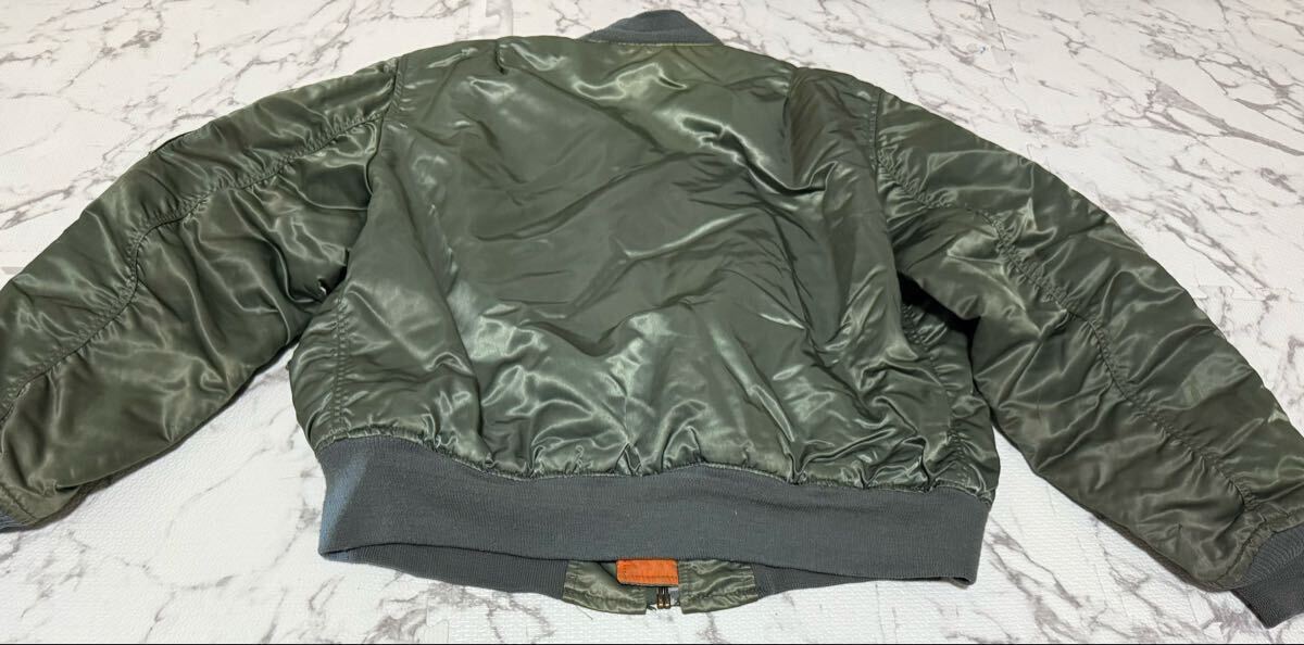 ★CORINTH コリンズ　ジャケット フライトジャケット MA-1 USA製 ミリタリー カーキ　メンズ　Lサイズ_画像5