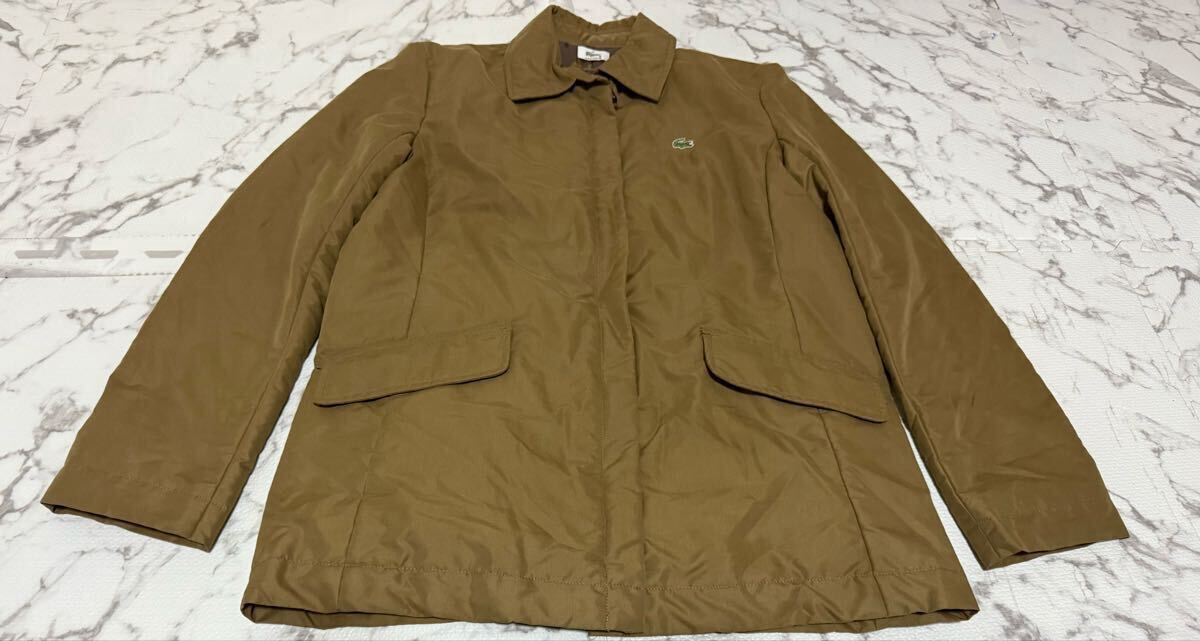 ★LACOSTE ラコステ ジャケット　コート　ワンポイント　レディース　42サイズ_画像1