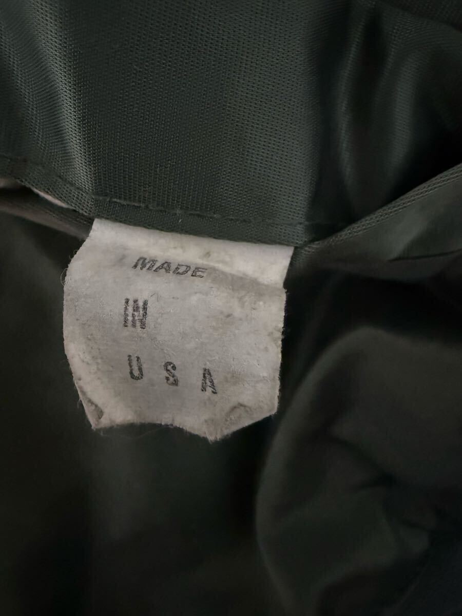 ★CORINTH コリンズ　ジャケット フライトジャケット MA-1 USA製 ミリタリー カーキ　メンズ　Lサイズ_画像4