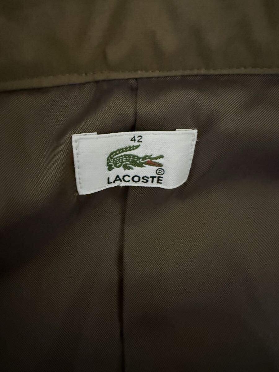 ★LACOSTE ラコステ ジャケット　コート　ワンポイント　レディース　42サイズ_画像2