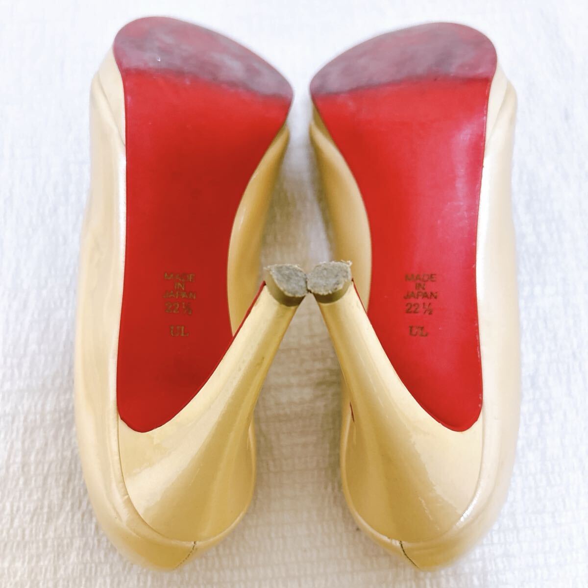 【DIANA】 ダイアナ アーモンドトゥ ピンヒール パンプス レッドソール_画像10