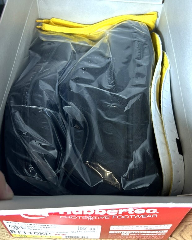 【匿名配送・未使用・長期保管品】ミドリ安全 静電安全靴 RT110KP 2足セット 27cm EEE 26.5cm EEE 黒 革製 合成ゴム 2層底 現場 作業場_画像3