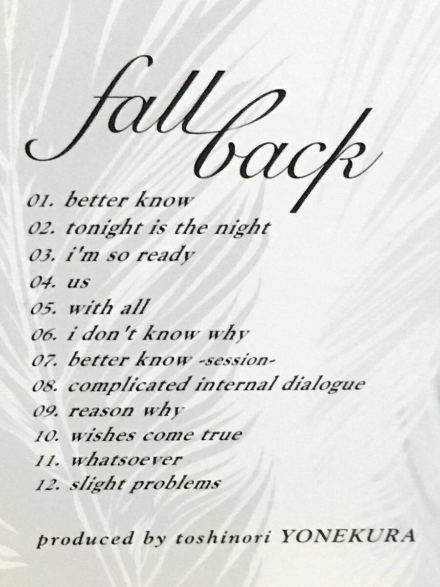 米倉利紀 / Fall back ソウル R&B J-POP 傑作 国内盤帯付 初回限定フォトカード付 柿崎洋一郎 / 富樫明生 / m.c.A・T / Resonance-T _画像3