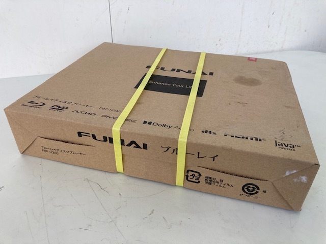 FUNAI ブルーレイディスクプレイヤー/FBP-H260 フナイ BD PLAYER ヨコ280×高さ41×奥行201mm☆未使用・未開封_画像4