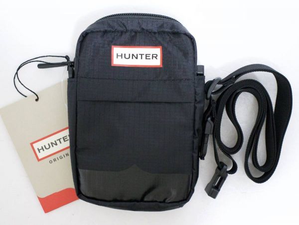 定価4400 新品 本物 HUNTER UBX1128KBM BLK 黒 ブラック オリジナル リップストップ ベルトバッグ ハンター 2013 □_画像1
