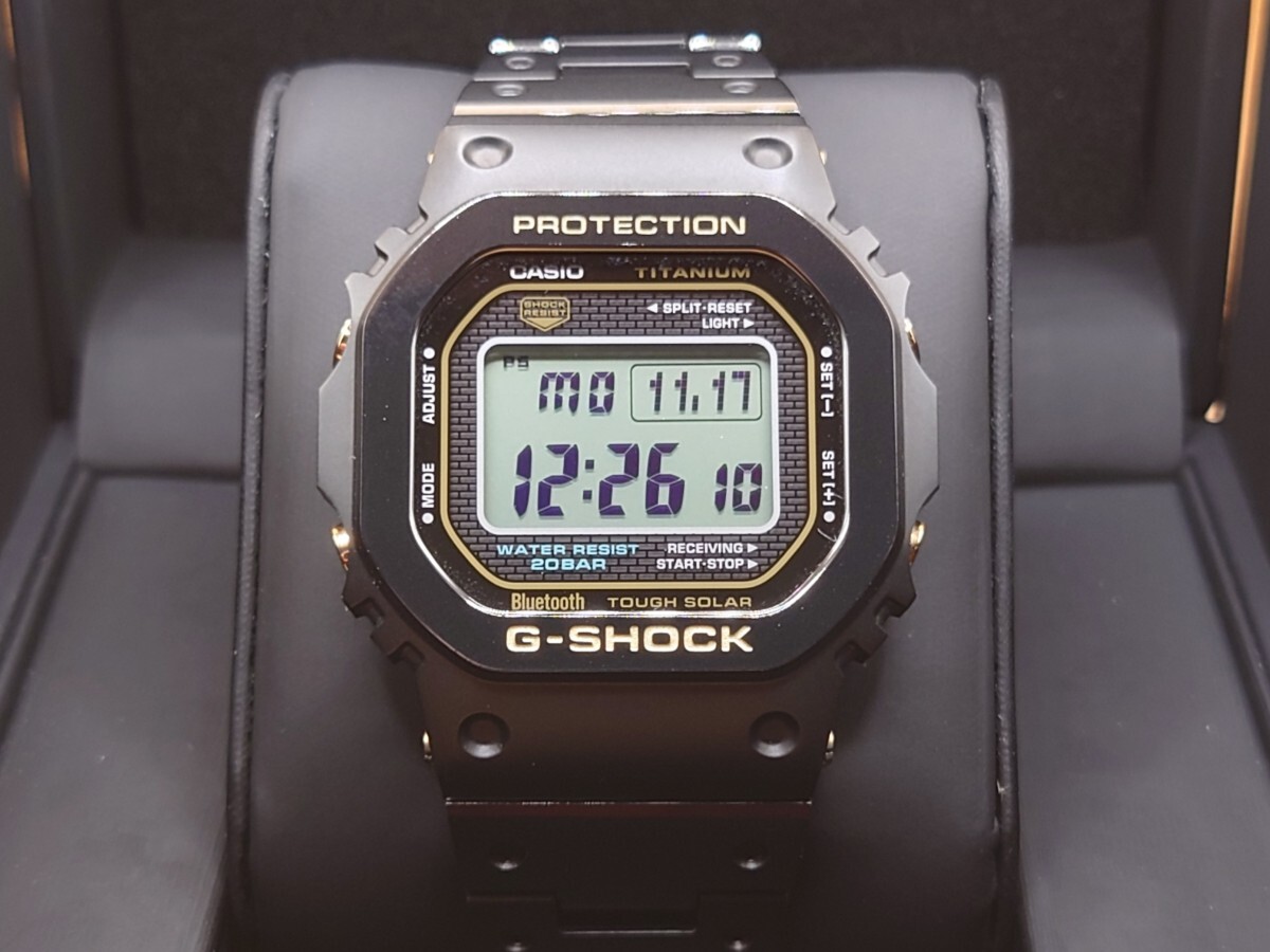 国内正規品 CASIO G-SHOCK カシオ Gショック フルメタル 初代 チタン スマートフォンリンク メンズ腕時計 GMW-B5000TB-1JR_画像1