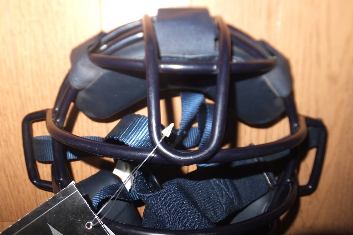*新品 ミズノ 軟式用 フレーム部中空軟鋼　キャッチャーマスク 2QA357 ネイビー JSBB MIZUNO 紺 キャッチャー マスク 捕手用*_画像2