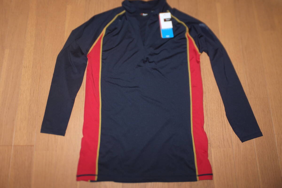 *新品 sa gear 長袖 フィット プラクティスシャツ ネイビー M SA-Y14-101-023 50013128 エスエー ギア アンダーシャツ*_画像1