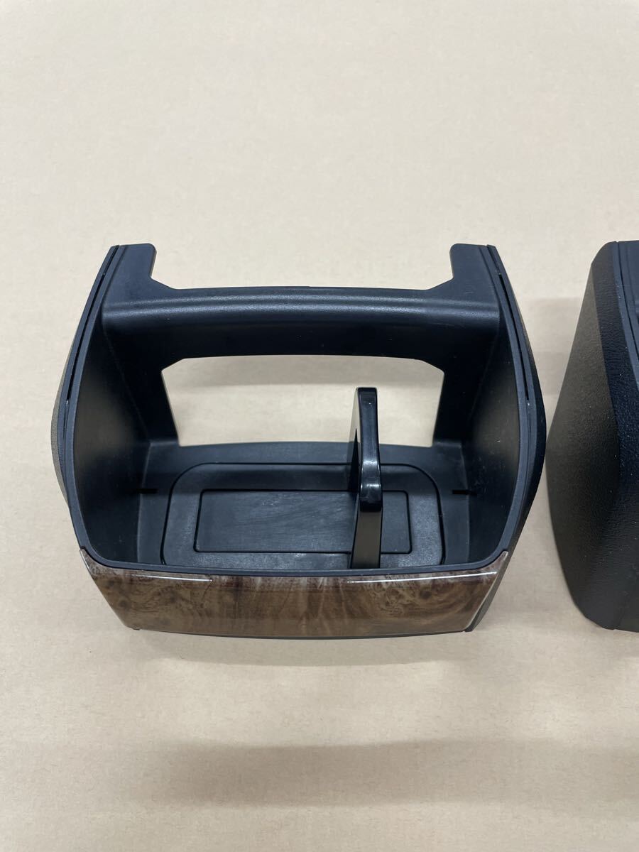 アルファード ヴェルファイア 20系 専用 カーメイト 木目調 ドリンクホルダー2個セット_画像4