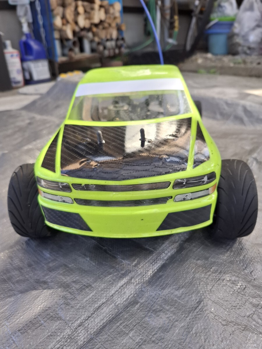 タミヤ　エンジンバギー4WD 1/10 ナイトロクラッシャー　プロポ付_画像4