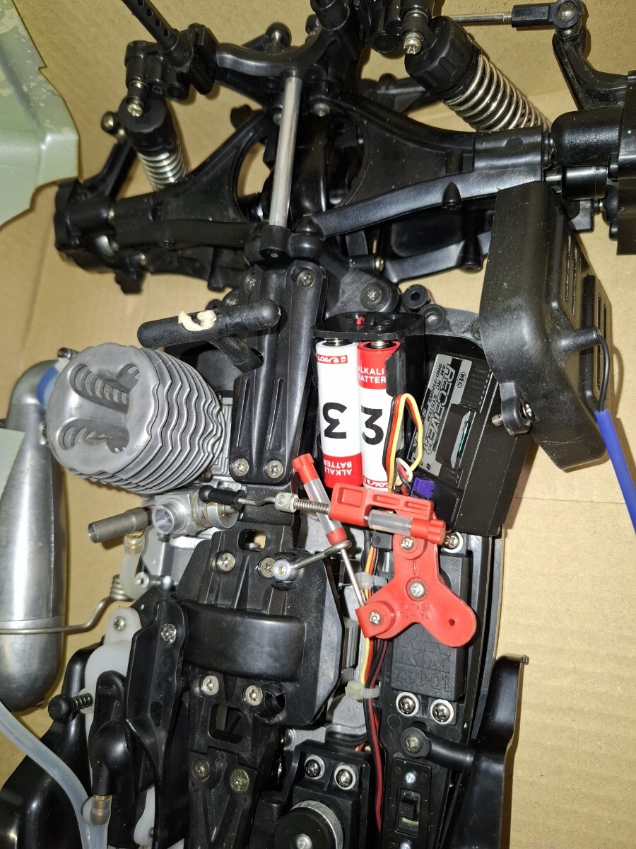 タミヤ　エンジンバギー4WD 1/10 ナイトロクラッシャー　プロポ付_画像9