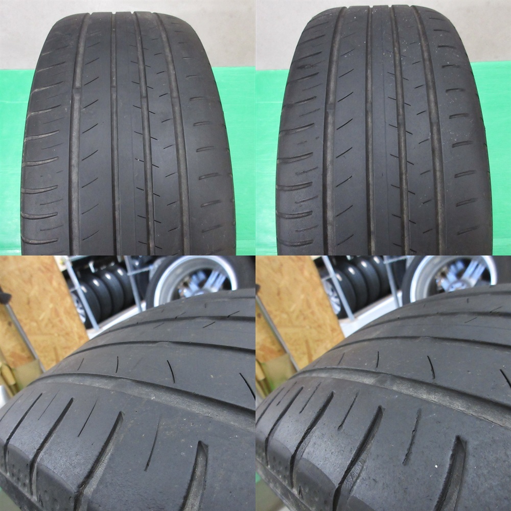 フーガ 245/45R18 夏タイヤ 30%-40%山 YOKOHAMA BluEarth-GT AE51 4本 ENKEI RP05 5穴PCD114.3 7.5J +48 シーマ セルシオ 中古新潟_画像10