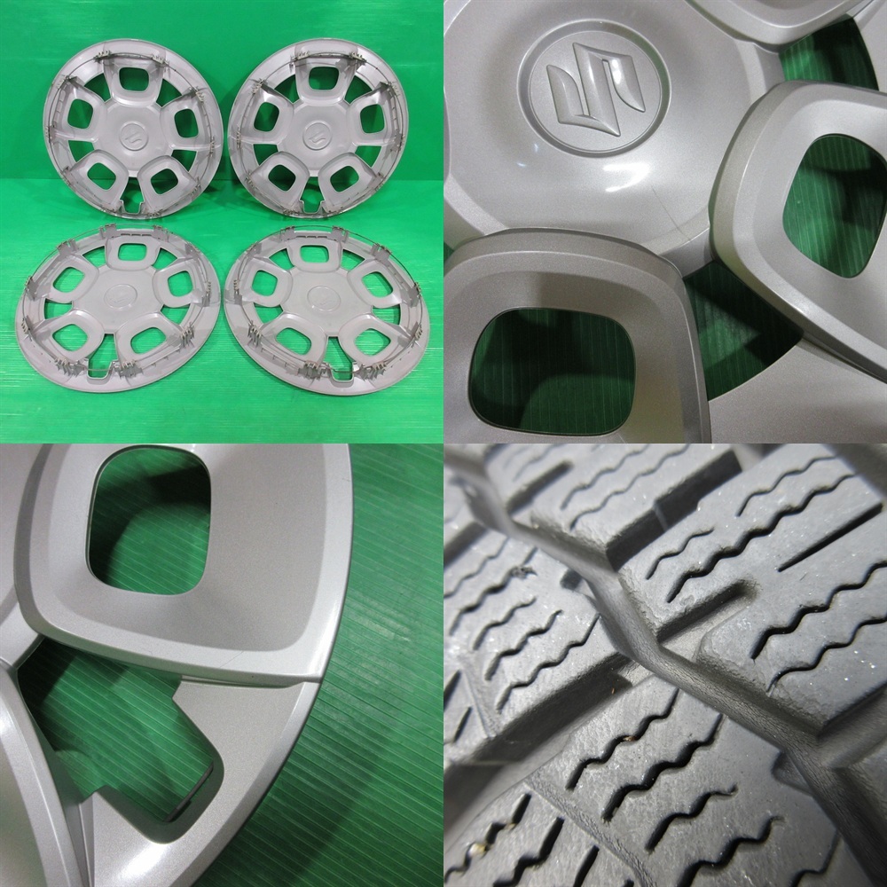 イグニス 175/65R15 スタッドレス 70-80%山 DUNLOP WINTERMAXX02 4本 4穴PCD100 5J +40 スイフト クロスビー バレーノ スズキ純正 中古新潟_画像8