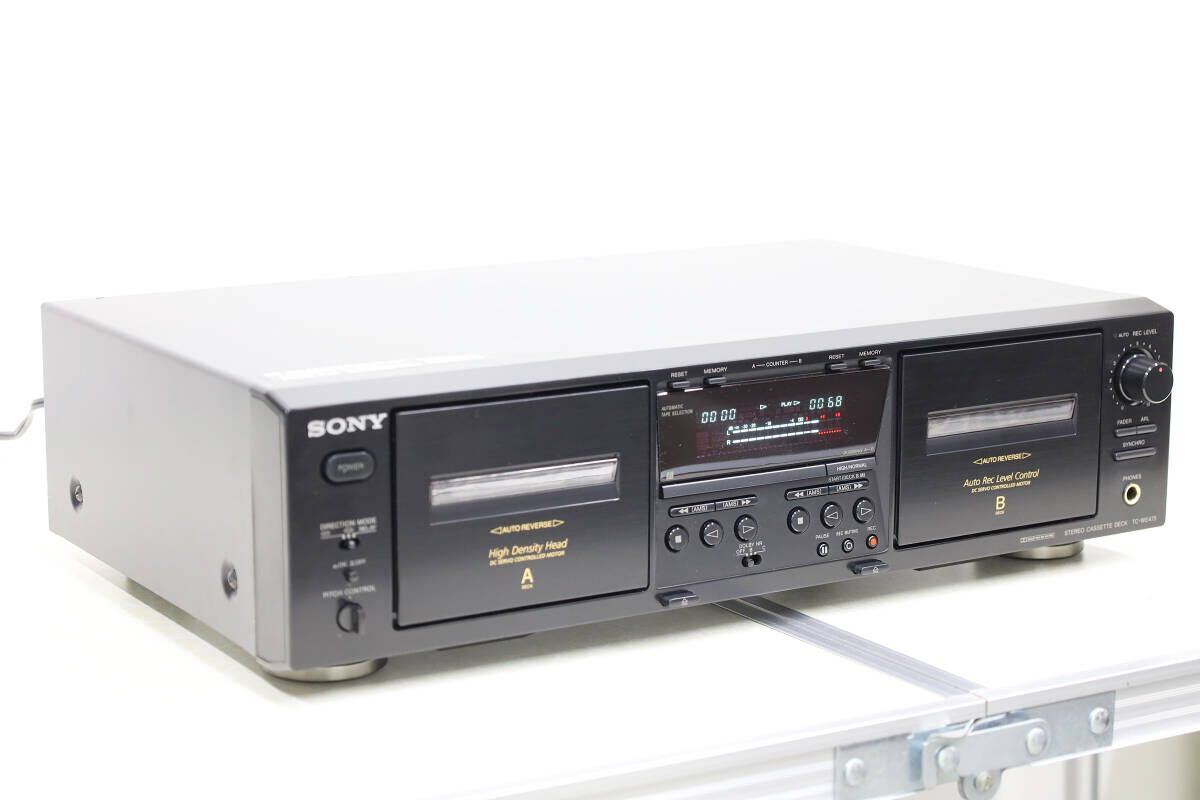 【美品・整備済】 SONY TC-WE475 ダブルカセットデッキ 最終モデル オリジナル付属品完備_画像3