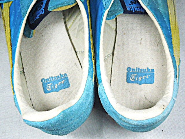 * красивый *onitsuka Tiger Corse a Vintage 26.0cm нейлон бледно-голубой * желтый цвет OnitsukaTiger CORSAIR VIN TH321N