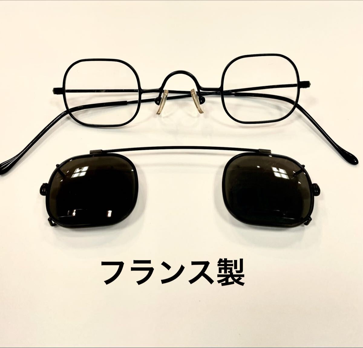 marius morel ヴィンテージ　フランス製　6090 眼鏡 脱着式メガネ 超小型_画像1