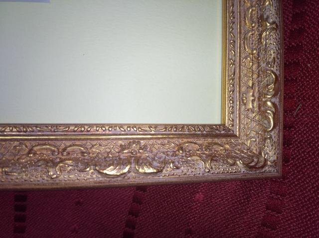 # рама * под старину Gold рама * (25×20cm фотография для коврик имеется )