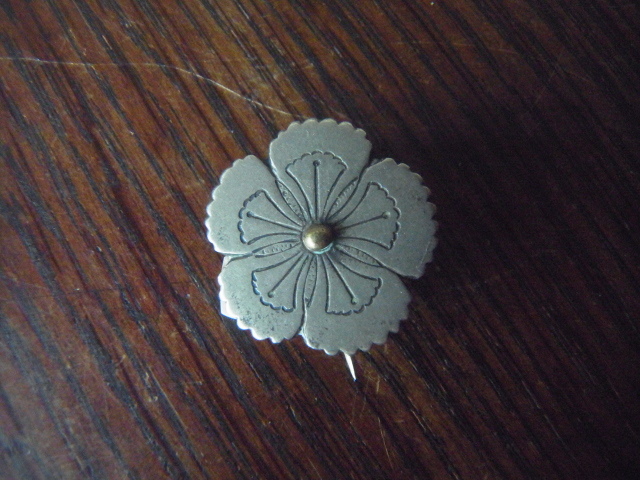 校章　戦前の高等女学校　なでしこ　高女　徽章 記章 ピンバッジ ピンズ　珍品 稀少品_画像2