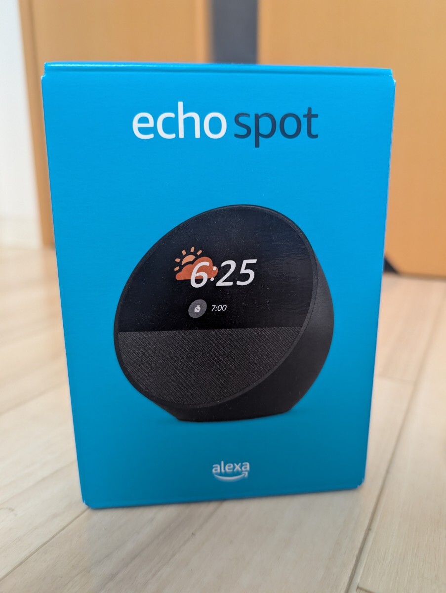 【中古美品】Amazon Echo Spot(2024年発売) - スマートアラームクロック with Alexa、鮮やかなサウンド | ブラック_画像3