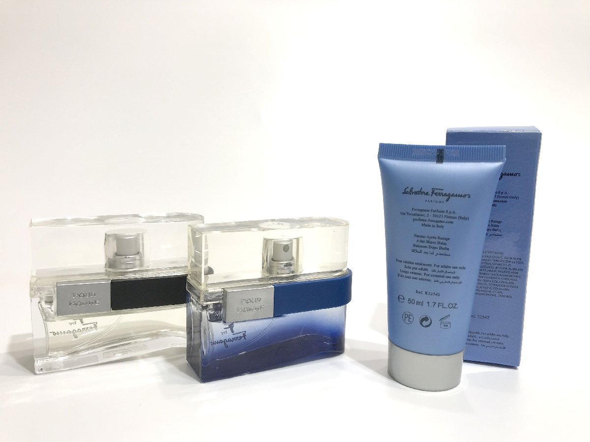 #[YS-1M] духи # Salvatore Ferragamo #efbai бассейн Homme EDT 30ml after she-b50ml 3 позиций комплект [ включение в покупку возможность товар ]#D