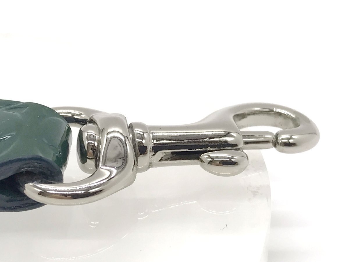 #[YS-1] Coach COACH брелок для ключа # кольцо для ключей эмаль moss green серия общая длина 11.5cm [ включение в покупку возможность товар ]#D