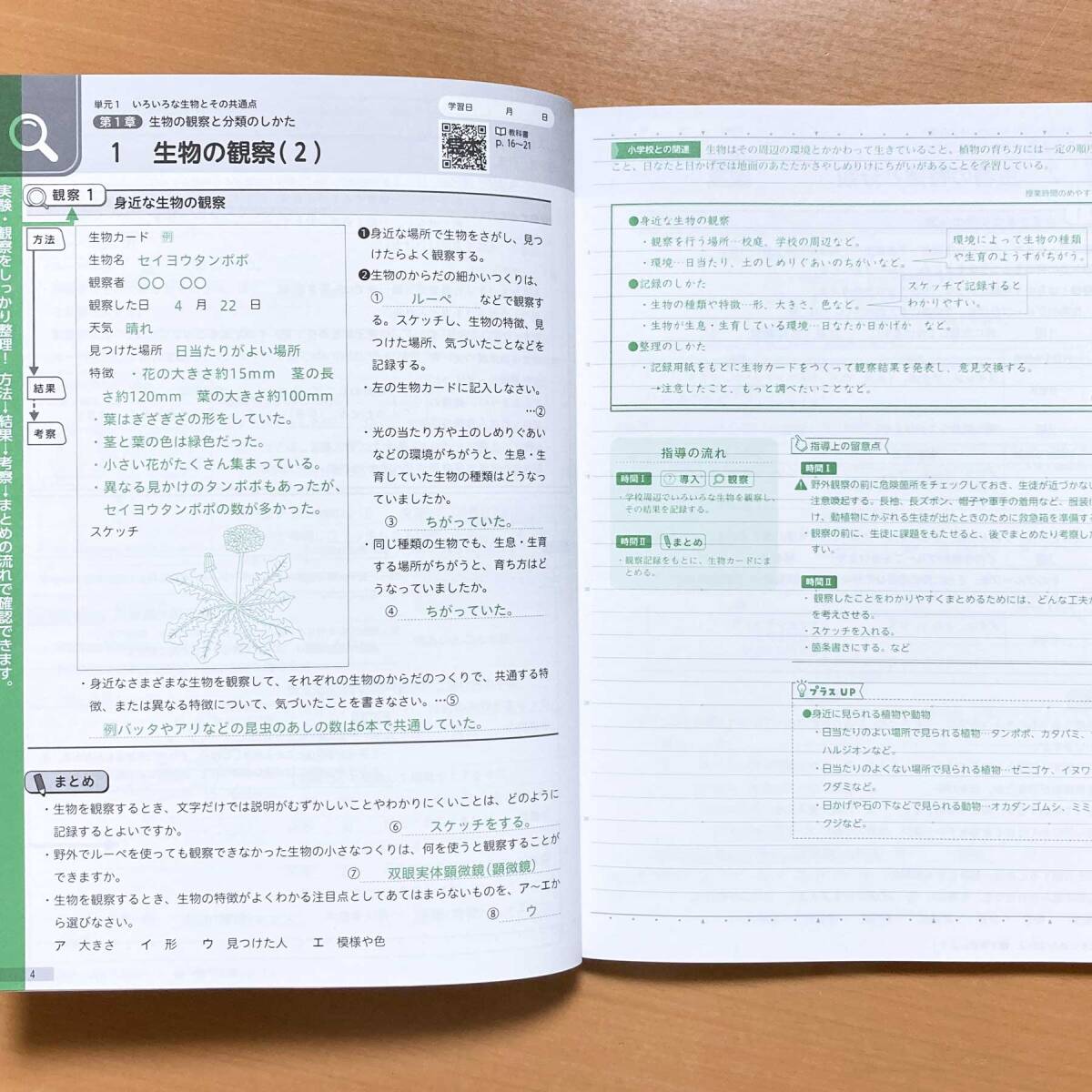 2025年度版「理科ノート 1年 東京書籍版 解答集 板書例 付」新学社 答え 解答 東書 東 理科 ワーク_画像3