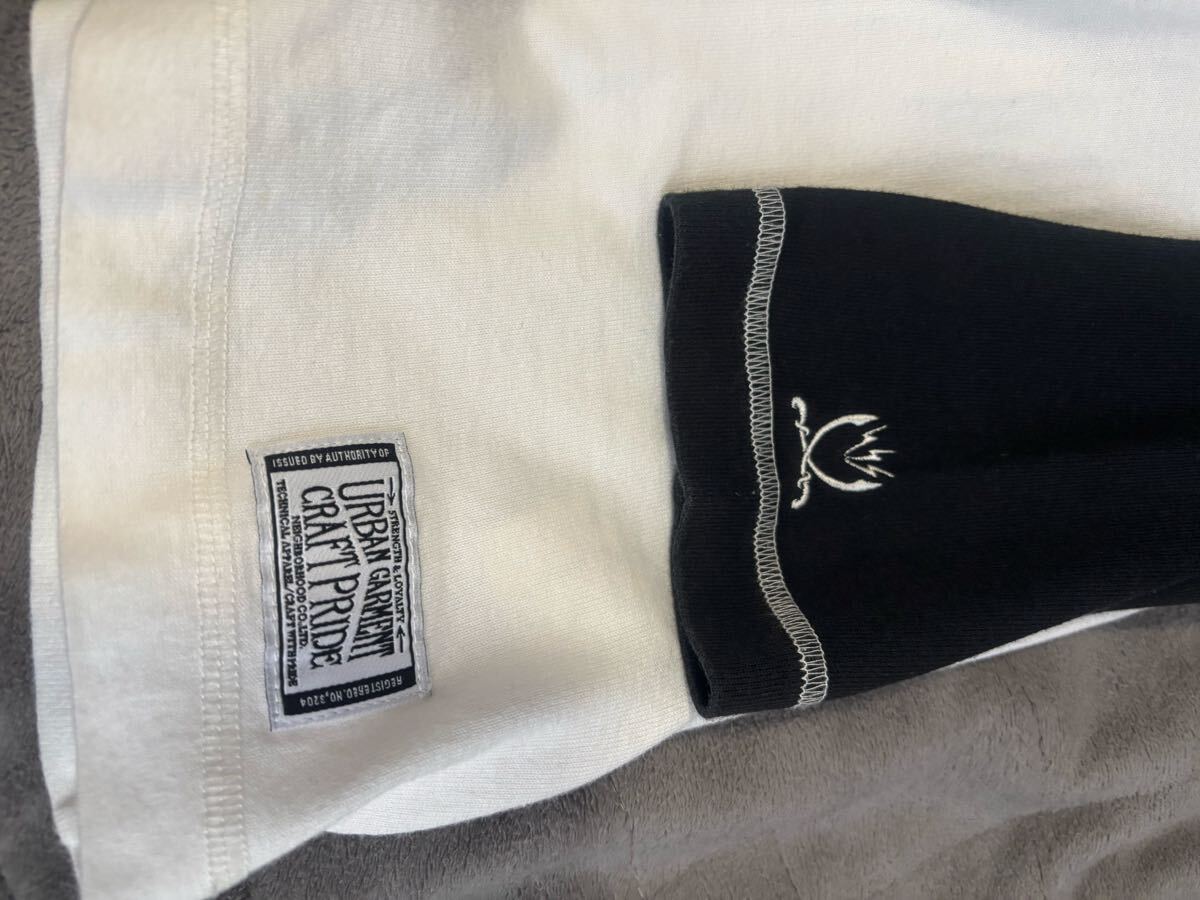 送料無料★ネイバーフッド★七分袖ラグランTシャツ★ブラック×ホワイト★Mサイズ★_画像4