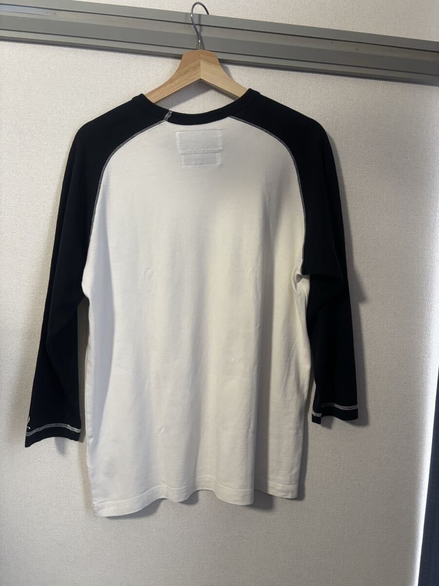 送料無料★ネイバーフッド★七分袖ラグランTシャツ★ブラック×ホワイト★Mサイズ★_画像2