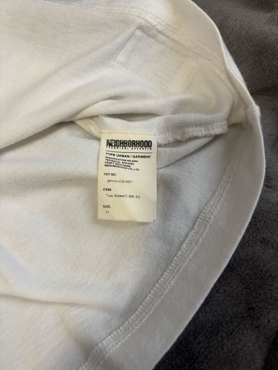 送料無料★ネイバーフッド★七分袖ラグランTシャツ★ブラック×ホワイト★Mサイズ★_画像5