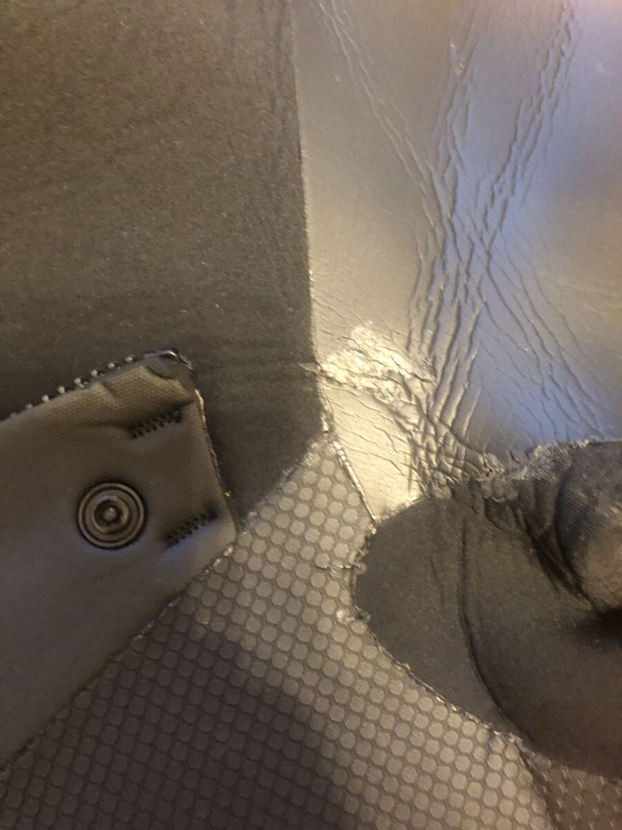 FELLOWフェロー セミドライウェットスーツ 5×3mm MLB 保温 起毛 チェストジップ フルスーツ ラバー×ジャージ_画像6