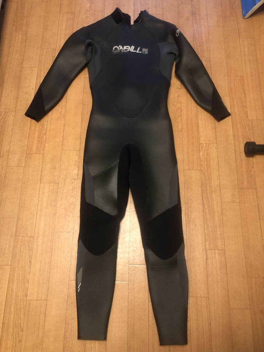 オニール　セミドライウェットスーツ 5×3mm L 保温　起毛　フルスーツ　ラバー×ジャージ_画像1