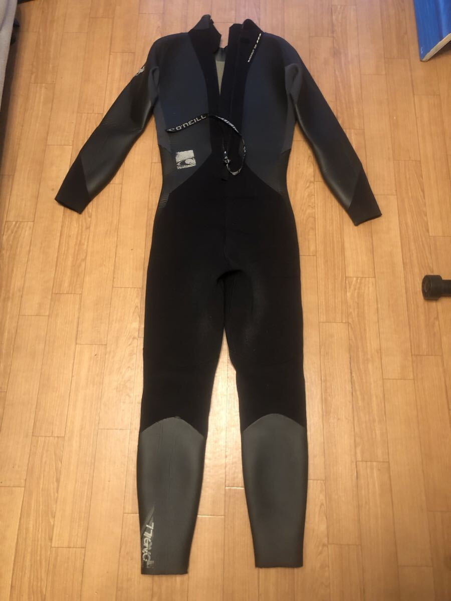 オニール　セミドライウェットスーツ 5×3mm L 保温　起毛　フルスーツ　ラバー×ジャージ_画像2