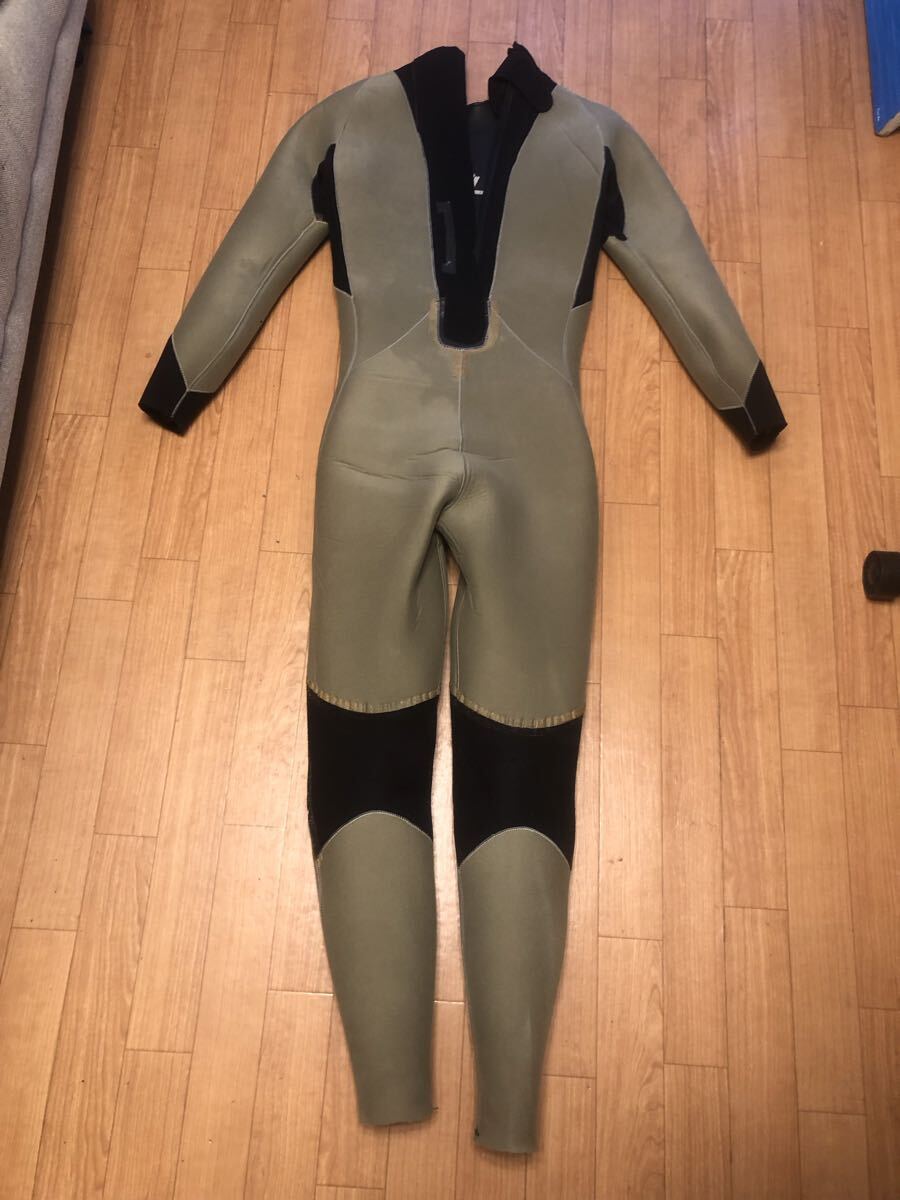 オニール　セミドライウェットスーツ 5×3mm L 保温　起毛　フルスーツ　ラバー×ジャージ_画像4