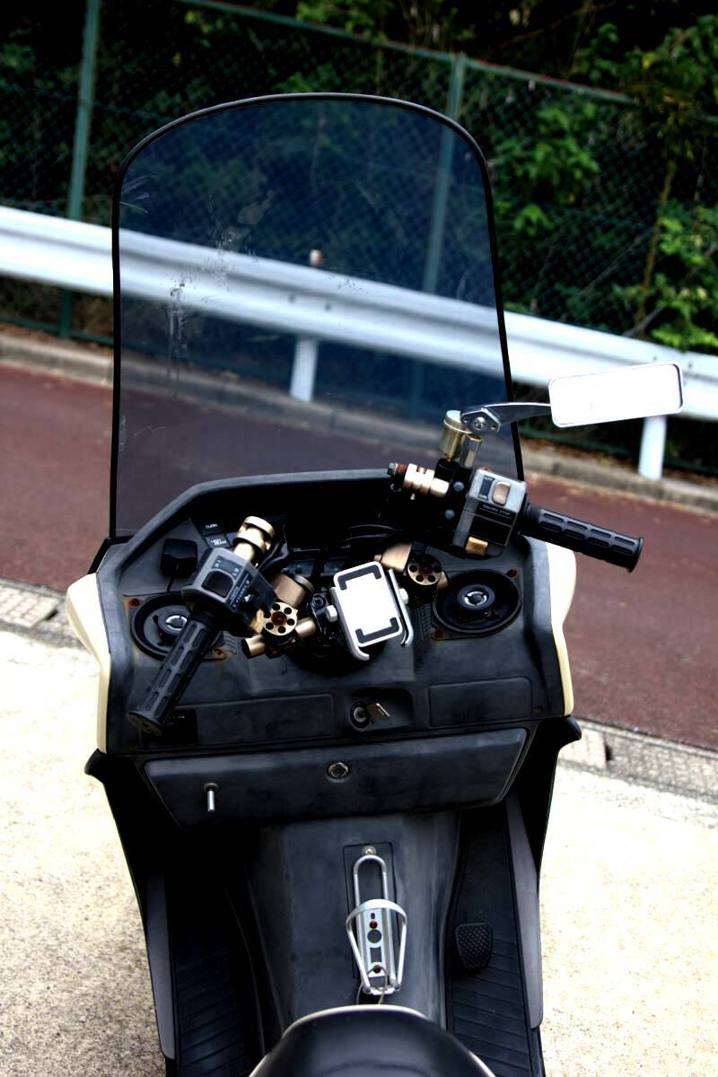 【フルカスタム】HONDA フュージョン250 FUSION250 サス4cmダウン ワンオフマフラー 新品パーツ多数：LEDライト 現状販売 1034_画像5