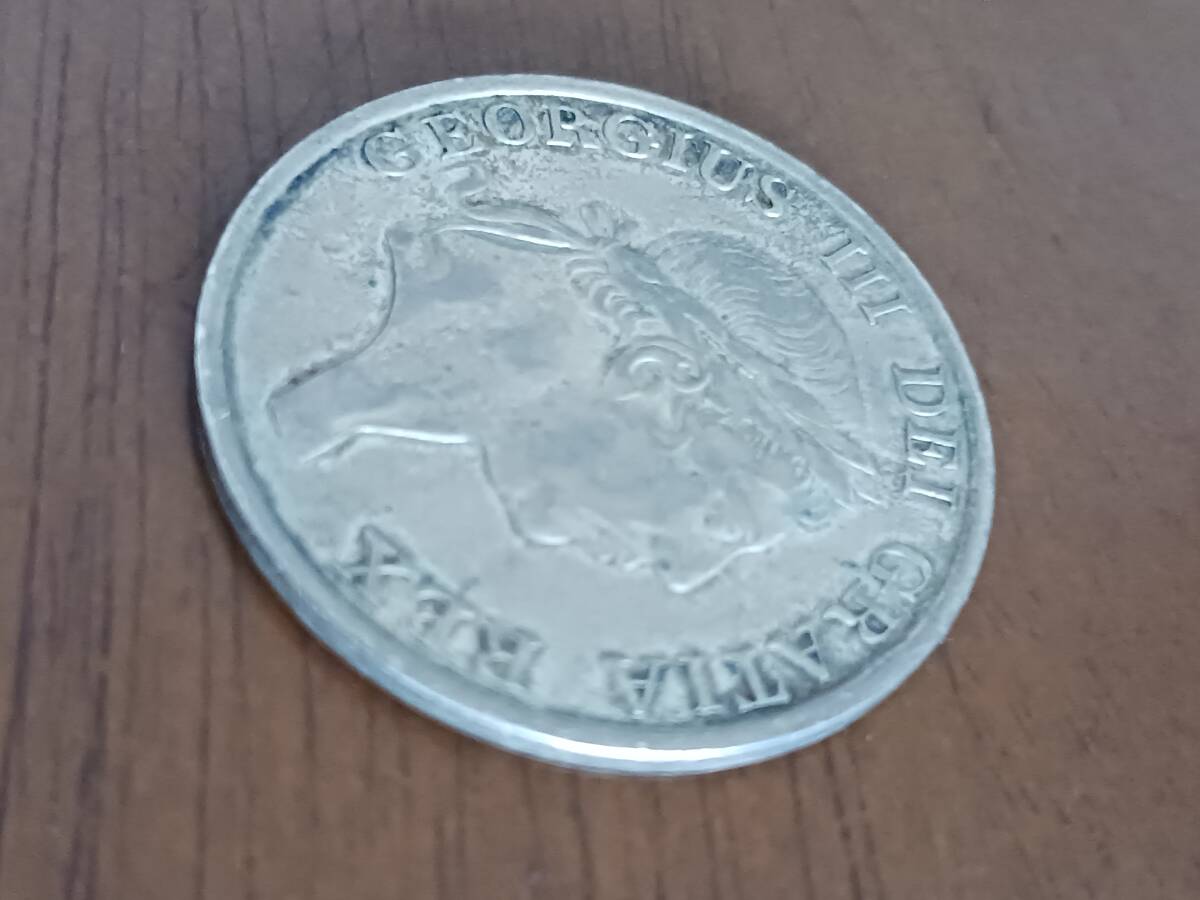 ★英国★GEORGEⅢ・ジョージⅢ世★3SHILLING SILVER BANK TOKEN★1814年★_画像3