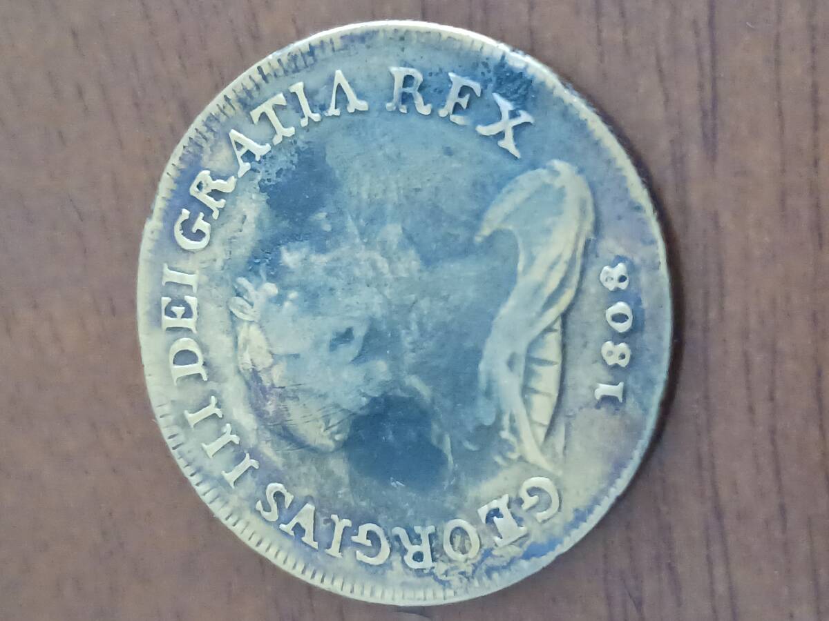 ★英国・アイルランド★GEORGEⅢ・ジョージⅢ世★30PENCE IRISH TOKEN★1808年★_画像5