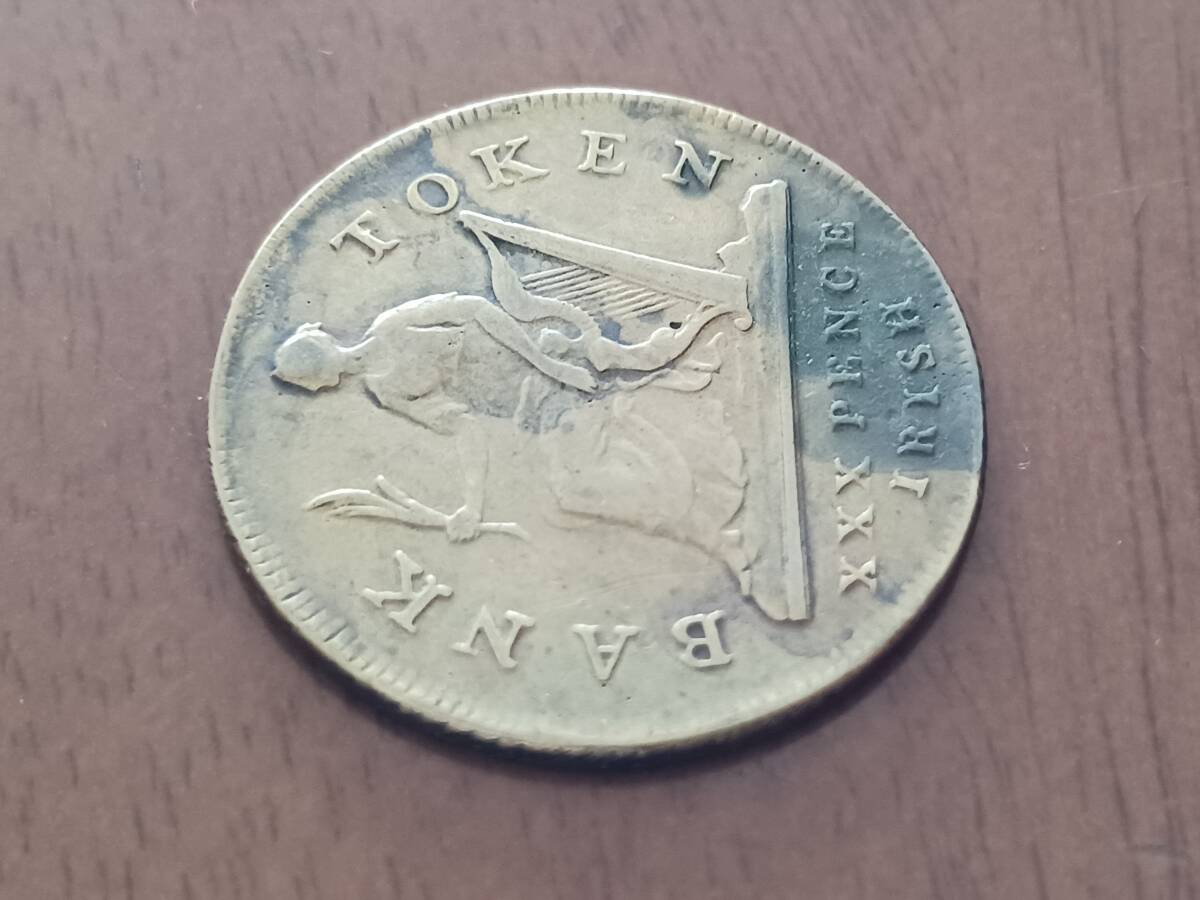 ★英国・アイルランド★GEORGEⅢ・ジョージⅢ世★30PENCE IRISH TOKEN★1808年★_画像7