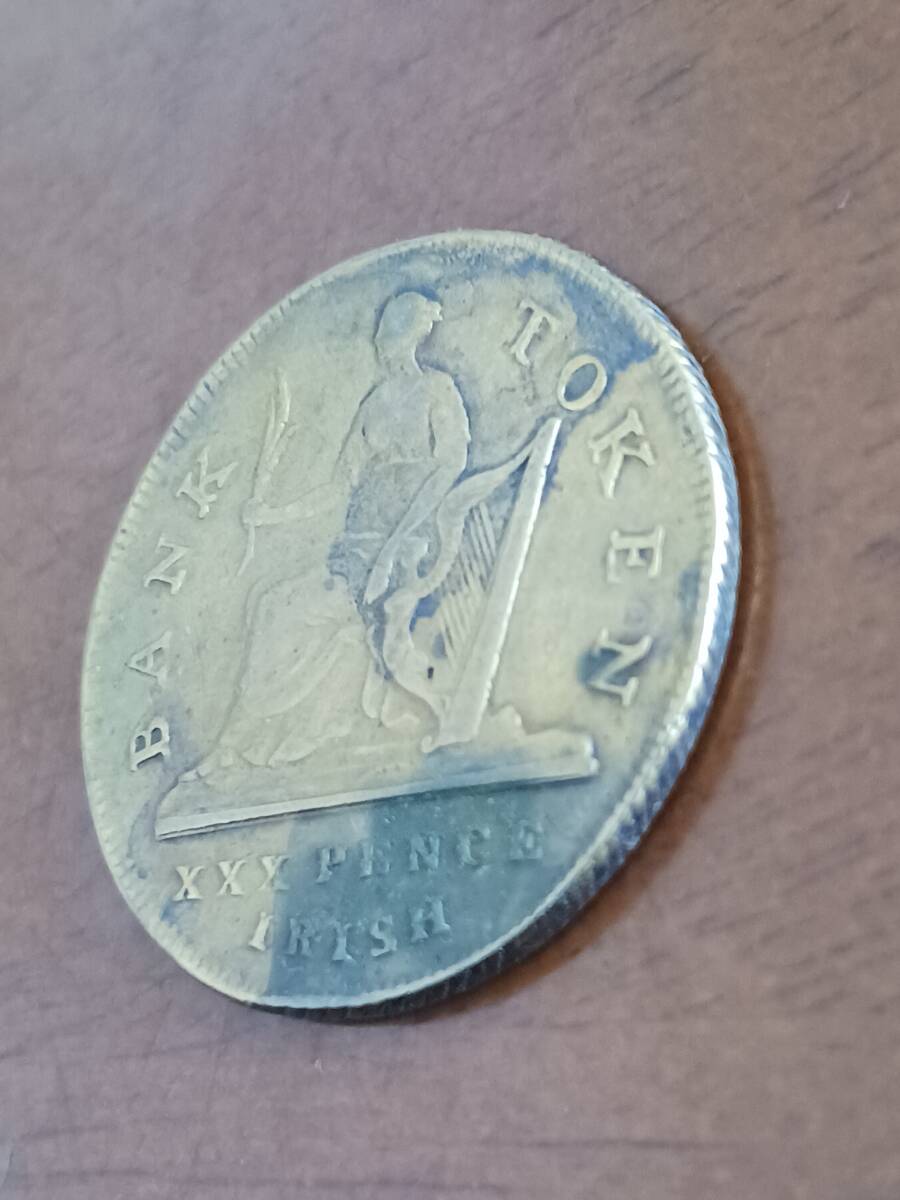 ★英国・アイルランド★GEORGEⅢ・ジョージⅢ世★30PENCE IRISH TOKEN★1808年★_画像6