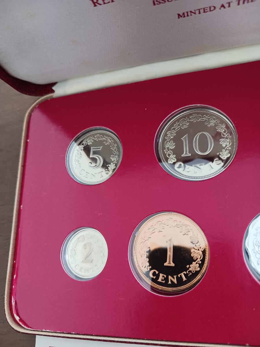 ★マルタ共和国★PROOF SET★9PCS★1976年★Franklin Mint★_画像6