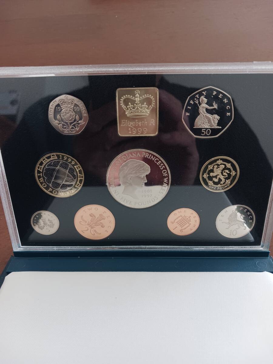 ★英国★ダイアナ妃追悼★PROOF SET★9PCS★1999年★RoyalMint★_画像2