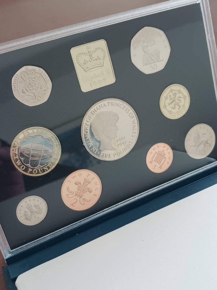 ★英国★ダイアナ妃追悼★PROOF SET★9PCS★1999年★RoyalMint★_画像5